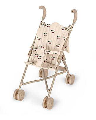 Konges Slojd Doll Stroller - Ma Grande Cerise - 100% Cotton Toy Prams