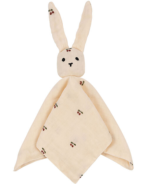 Konges Slojd Doudou Sleepy Rabbit - Cherry - 100% Organic Cotton Doudou & Comforters