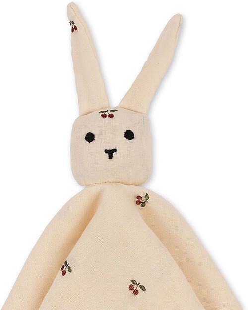 Konges Slojd Doudou Sleepy Rabbit - Cherry - 100% Organic Cotton Doudou & Comforters