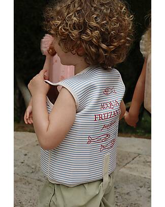 Konges Slojd Ellis Swim Vest - Stripe Bluie Swimsuits