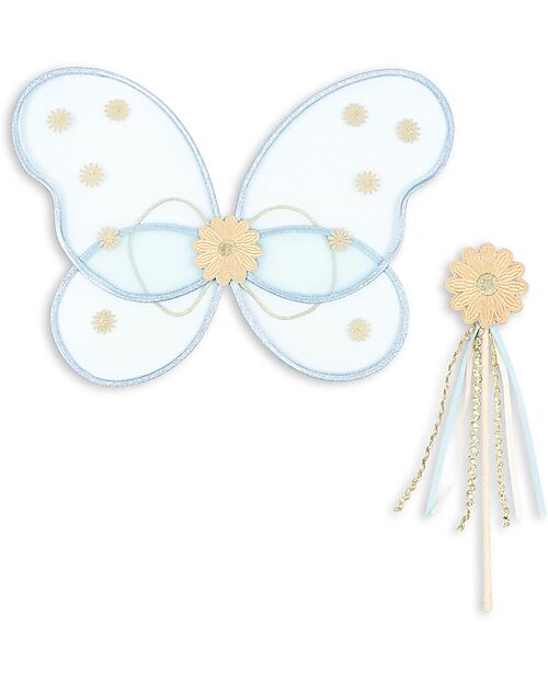 Konges Slojd Fairy Costume - Set of Wings and Wand - Daisy - Suitable from 3 Years Dressing Up & Role Play
