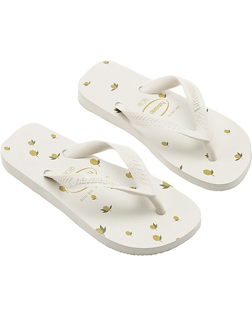 Konges Slojd Havaianas Flip Flops - Lemon - Natural Rubber Slippers