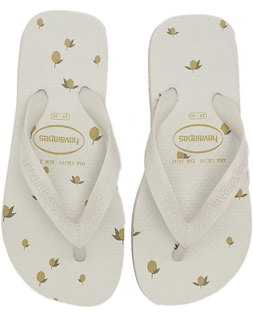 Konges Slojd Havaianas Flip Flops - Lemon - Natural Rubber Slippers