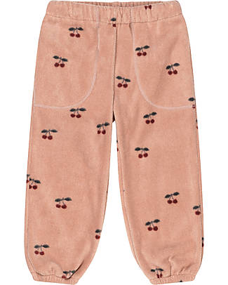Konges Slojd Hezla Pants - Cherry Blush - 100% Polar Fleece Trousers