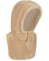 Konges Slojd Hooded Neckwarmer - Oxford Tan - Oeko-Tex Certified Soft Teddy Fabric Scarves