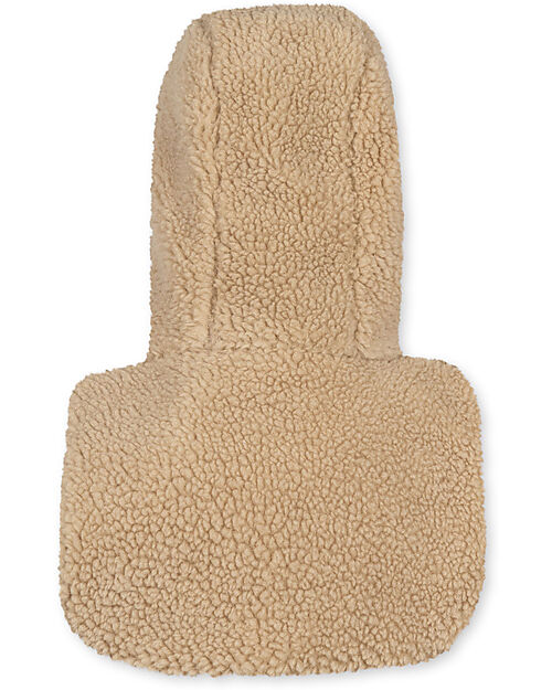 Konges Slojd Hooded Neckwarmer - Oxford Tan - Oeko-Tex Certified Soft Teddy Fabric Scarves