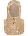 Konges Slojd Hooded Neckwarmer - Oxford Tan - Oeko-Tex Certified Soft Teddy Fabric Scarves