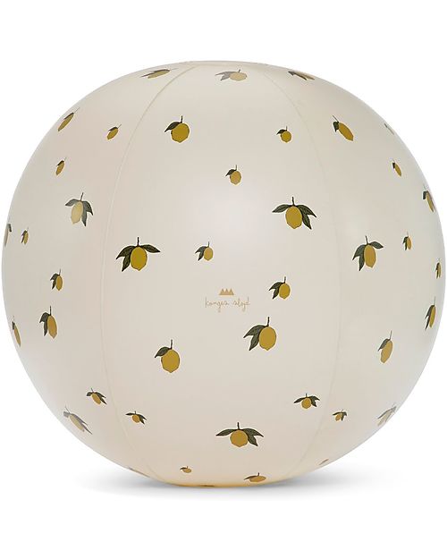 Konges Slojd Inflatable Ball - Lemon - Diameter 65cm - PVC Beach Toys