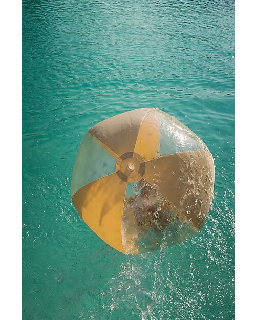 Konges Slojd Inflatable Ball - Multi Cherry Blush Transparent - Diameter 65cm - PVC Beach Toys