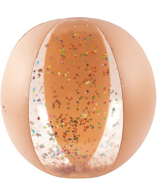 Konges Slojd Inflatable Ball - Multi Cherry Blush Transparent - Diameter 65cm - PVC Beach Toys