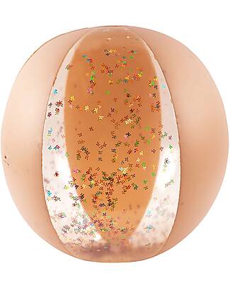 Konges Slojd Inflatable Ball - Multi Cherry Blush Transparent - Diameter 65cm - PVC Beach Toys
