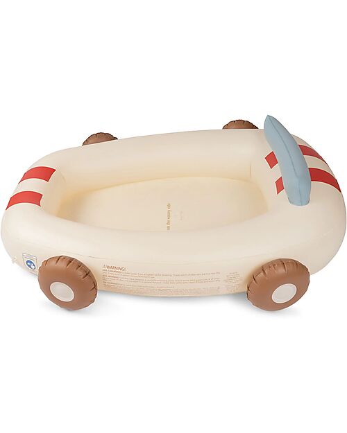 Konges Slojd Inflatable Car Pool - Cream - Suitable from 3 years - PVC Inflatable Pools