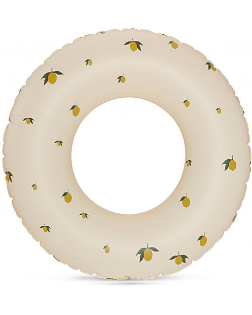 Konges Slojd Inflatable Donut - Lemon - Diameter 50cm - PVC Beach Toys