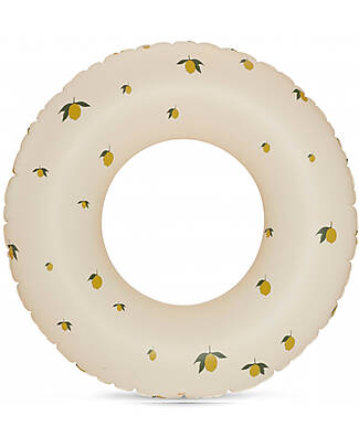 Konges Slojd Inflatable Donut - Lemon - Diameter 50cm - PVC Beach Toys