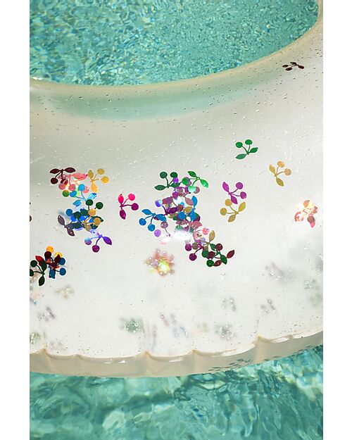 Konges Slojd Inflatable Donut - Multi Cherry Transparent - Diameter 100cm - PVC Beach Toys