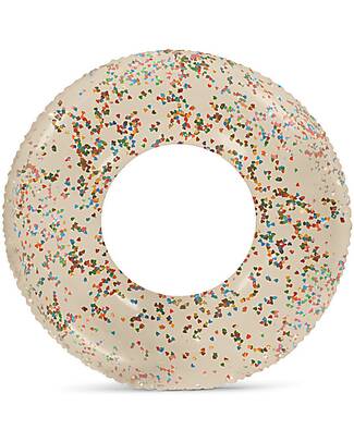 Konges Slojd Inflatable Kids Buoy - Clear/Cream - with Glitter Beach Toys