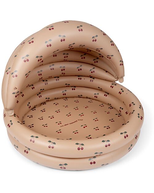 Konges Slojd Inflatable Pool with Canopy - Ma Grande Cerise - Suitable from 3 years - PVC Inflatable Pools