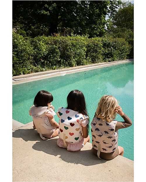 Konges Slojd Junior Float Vest with Frill - Bon Coeur Coloré - Ideal until 6 years Uv-Safe T-shirt