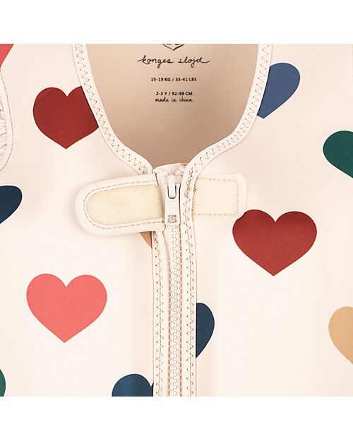 Konges Slojd Junior Float Vest with Frill - Bon Coeur Coloré - Ideal until 6 years Uv-Safe T-shirt