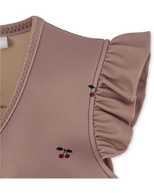 Konges Slojd Junior Float Vest with Frill - Cherry - Ideal until 6 years Uv-Safe T-shirt