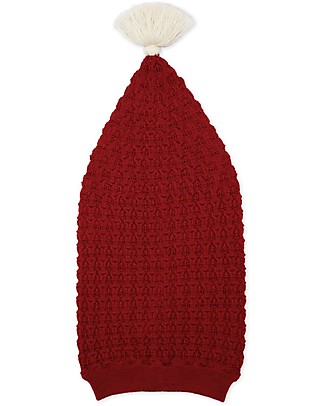 Konges Slojd Knitted Hat - Christmas Red - 100% Merino Wool Winter Hats