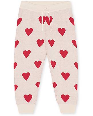 Konges Slojd Lapis Pants - Buttercream Heart - Organic Cotton and Merino Wool Trousers
