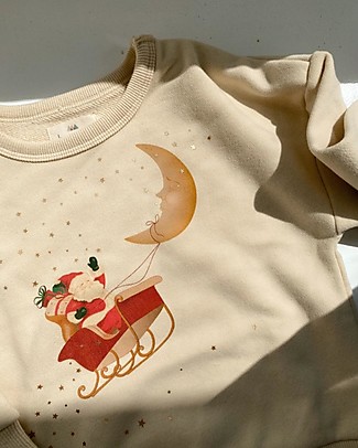 Konges Slojd Lou Oversized Sweatshirt - Cream - Peached Organic Cotton Sweatshirts