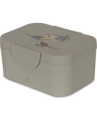 Konges Slojd Lunchbox - Dino Blue - Wit Divider Snack Boxes