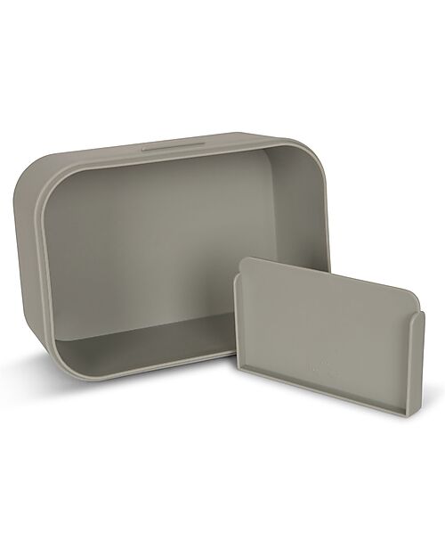 Konges Slojd Lunchbox - Dino Blue - Wit Divider Snack Boxes