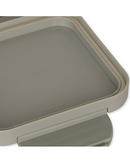 Konges Slojd Lunchbox - Dino Blue - Wit Divider Snack Boxes
