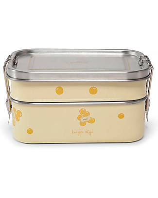 Konges Slojd Lunchbox - Orange - 100% Stainless Lunch Boxes in Metal