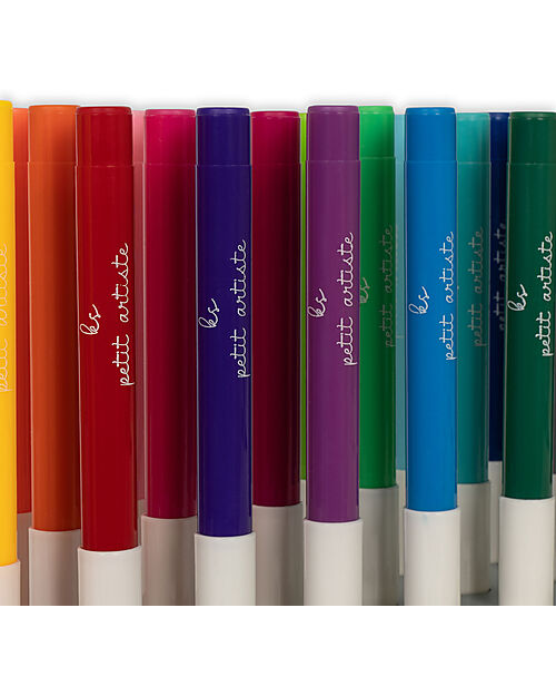 Konges Slojd Markers in FSC wooden block - 24 pieces Draw And Color