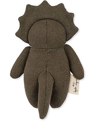 Konges Slojd Mini Toy - Triceratops - 100% Organic Cotton - 20cm Soft Toys