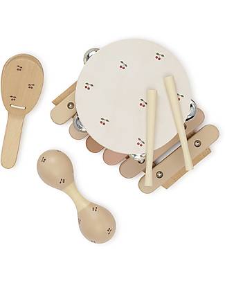 Konges Slojd Music Set - Cherry - 100% Natural Wood Musical Instruments