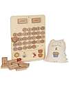 Konges Slojd My First Calendar - Discover Months and Dates - 100% Beech Wood Montessori Toys