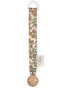 Konges Slojd Pacifier Strap Orangery Beige - Organic Cotton Pacifier Chains