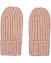 Konges Slojd Ribbed Muffles - Pink - 100% Merino Wool Gloves