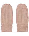 Konges Slojd Ribbed Muffles - Pink - 100% Merino Wool Gloves