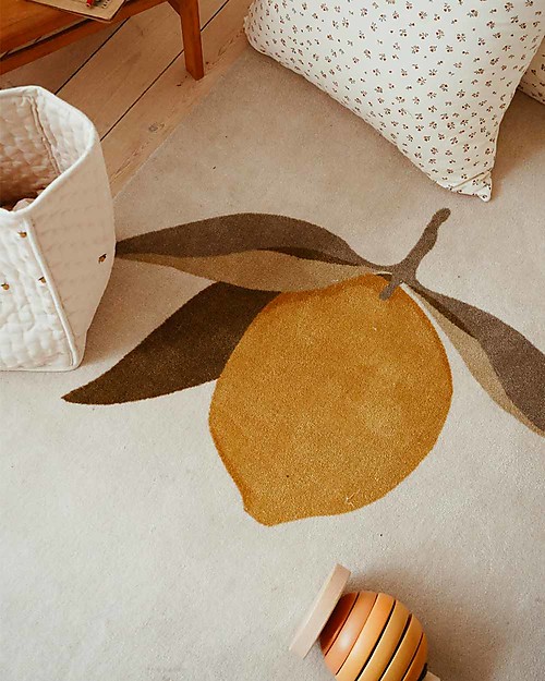 Konges Slojd Rug - Lemon - 100% Organic Cotton Carpets