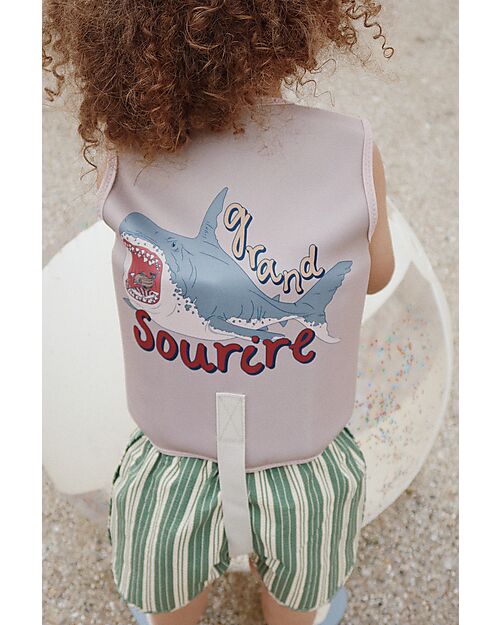 Konges Slojd Seer Asnou Shorts - Pasture Stripes - with tie at the waist Swimming Trunks