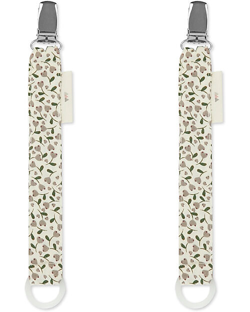 Konges Slojd Set 2 Pacifier Strap - Milk Tank - Organic Cotton Dummies & Soothers