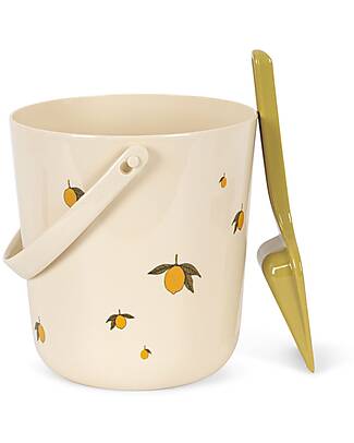 Konges Slojd Set Beach Bucket and Shovel - Lemon - 18m+ Beach Toys