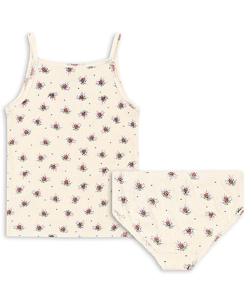 Konges Slojd Set Minnie - Tank Top and Slip - Vita Rosa Mini - 100% Organic Cotton GOTS Certified Briefs