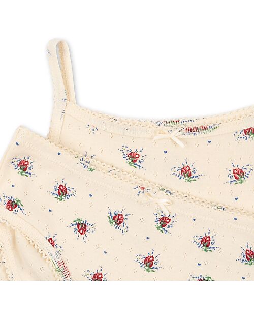 Konges Slojd Set Minnie - Tank Top and Slip - Vita Rosa Mini - 100% Organic Cotton GOTS Certified Briefs