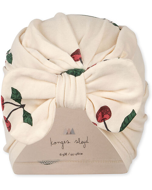 Konges Slojd Set of 2 Bambi Bonnet - Ma Grande Cerise Nouvelle Peach - Organic Cotton GOTS Newborn Hats