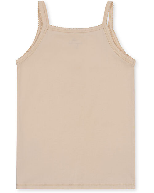 Konges Slojd Set of 2 Strap Top - Ma Grande Cerise Nouvelle Peach - Organic Cotton GOTS Vests