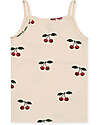 Konges Slojd Set of 2 Strap Top - Ma Grande Cerise Nouvelle Peach - Organic Cotton GOTS Vests