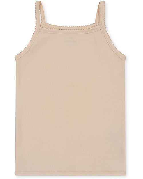 Konges Slojd Set of 2 Strap Top - Ma Grande Cerise Nouvelle Peach - Organic Cotton GOTS Vests