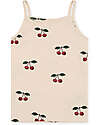 Konges Slojd Set of 2 Strap Top - Ma Grande Cerise Nouvelle Peach - Organic Cotton GOTS Vests