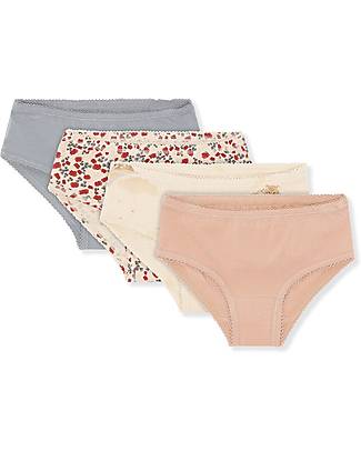 Konges Slojd Set of 4 Basic Underpants - Kitty - Soft and Elastic! Briefs